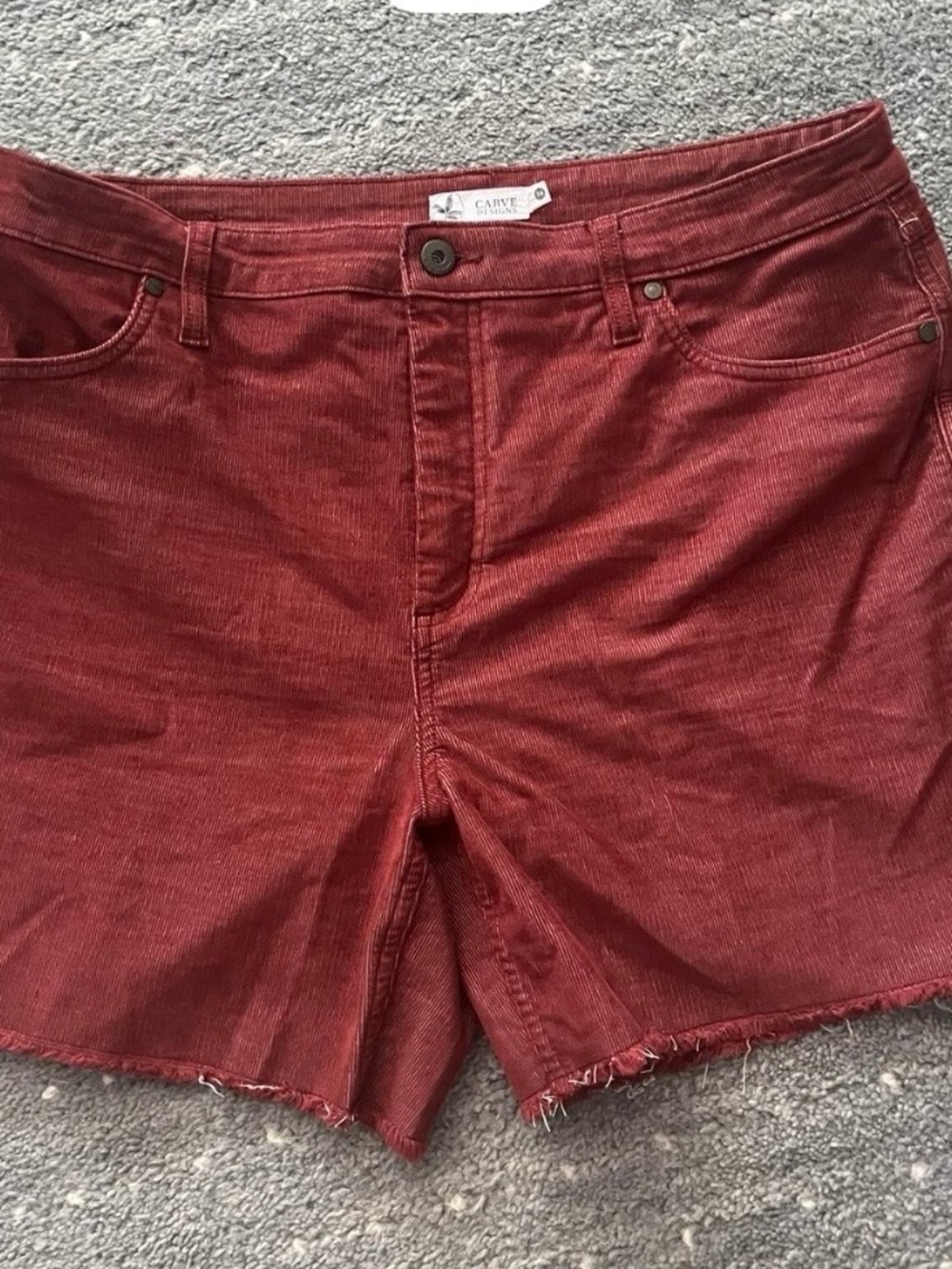 Carve Designs woman’s Rust Corduroy Shorts